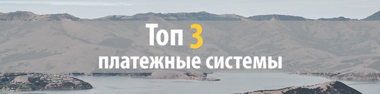 топ-3 платежные системы в 2018